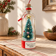 GatherVoice Blue recording Christmas tree bottle