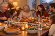 Family Thanksgiving table with GatherVoice keepsakes