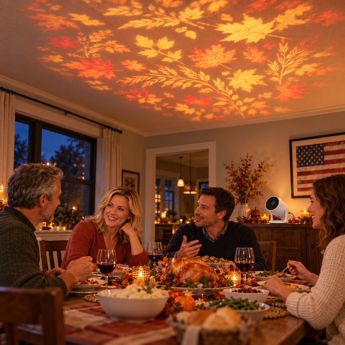 HarvestGlow Thanksgiving hero — generated product styling image
