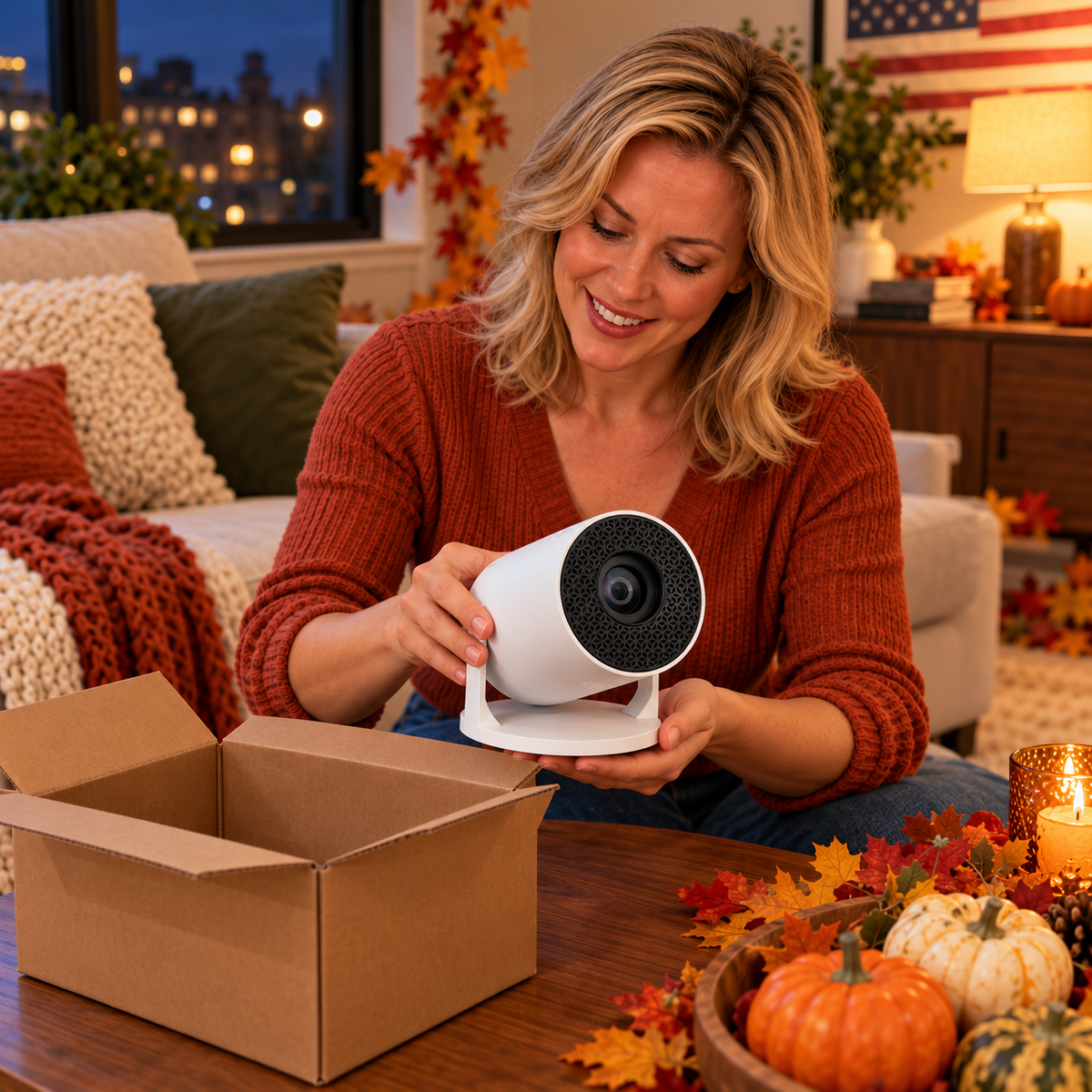 HarvestGlow Thanksgiving unbox — generated product styling image