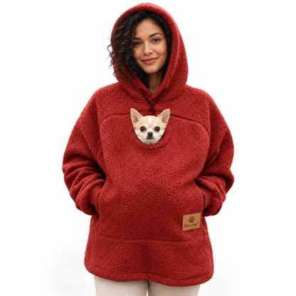 Pouchly pet pouch hoodie