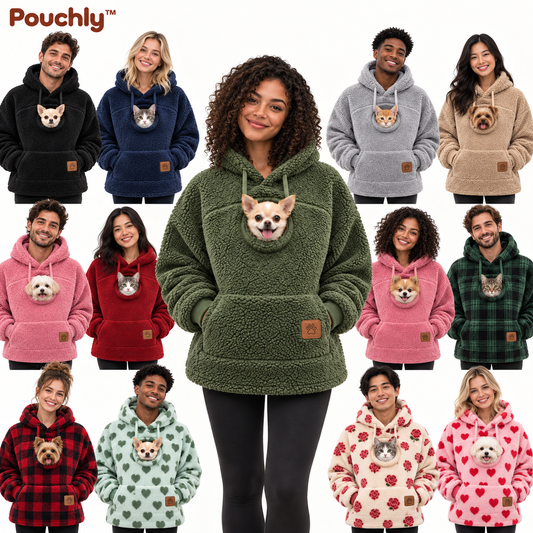 Pouchly pet pouch hoodie
